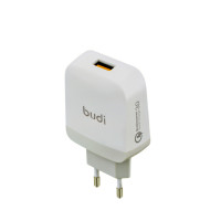 M8J940QE(AC940QEW) - Home Charger Budi 1 USB 3.6A with QC3.0 EU plug / Адаптеры + №3035
