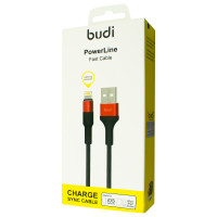 M8J162L - USB Кабель Budi  Lighting to USB Charge Braided Cable With Metal shell 1m / M8J190T - Type C to USB Charge/Sync Braided Cable With Metal shell + №3099