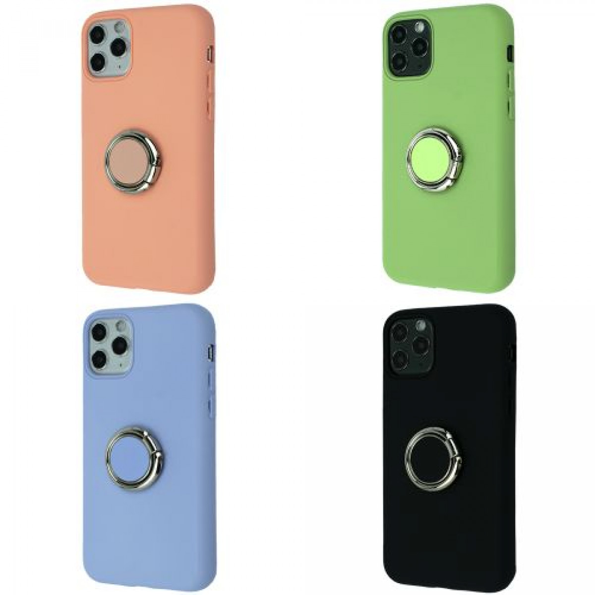 Silicone Cover With Ring Iphone 11 Pro