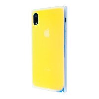 IMD Print Gradiend Square Case for iPhone XR / Бренд + №1893