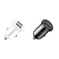 CCALLP-01 - Baseus Grain Pro Car Charger Dual USB 4.8A / M8J622L - Car charger Budi 2 USB 4.8A with lightning cable 1.2m + №3334
