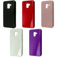 Glitter Case Samsung A8 / Стрази та блискітки + №2035