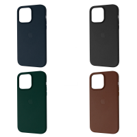 Leather Case with MagSafe iPhone 14 Pro Max / Apple модель пристрою iphone 14 pro max + №3625