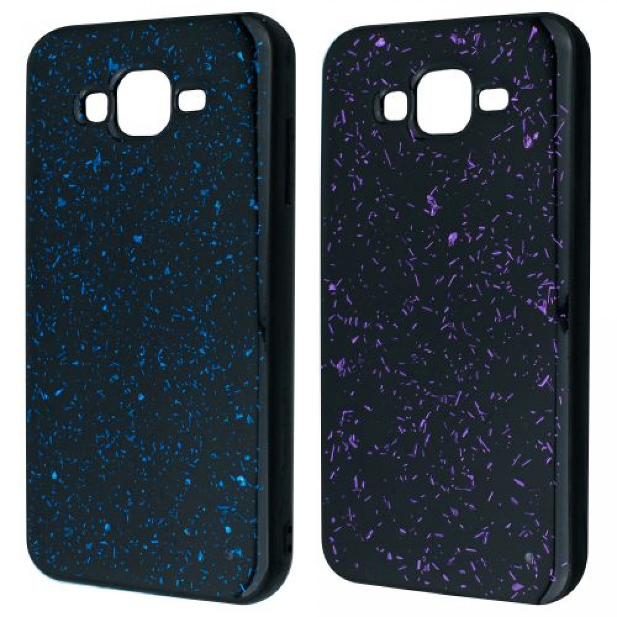 Confetti Black TPU Case Samsung J7 2015