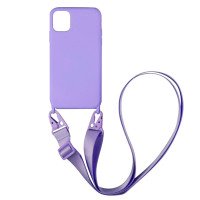 Strap Silicone Case iPhone 11 / Цветные однотонные + №1304
