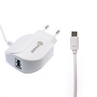 СЗУ QLT-POWER HXUD-3 Micro, 1 USB / Адаптеры + №7292