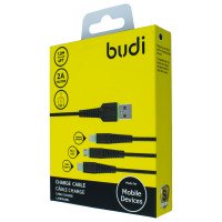 M8J150T3 - 3in1 Charge Sync Cable 1.2m 2A / Budi + №3738