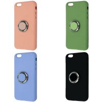 Silicone Cover With Ring Iphone 6 / Apple + №1402