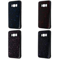 Confetti Black TPU Case Samsung S8 / Стразы и блёстки + №2789