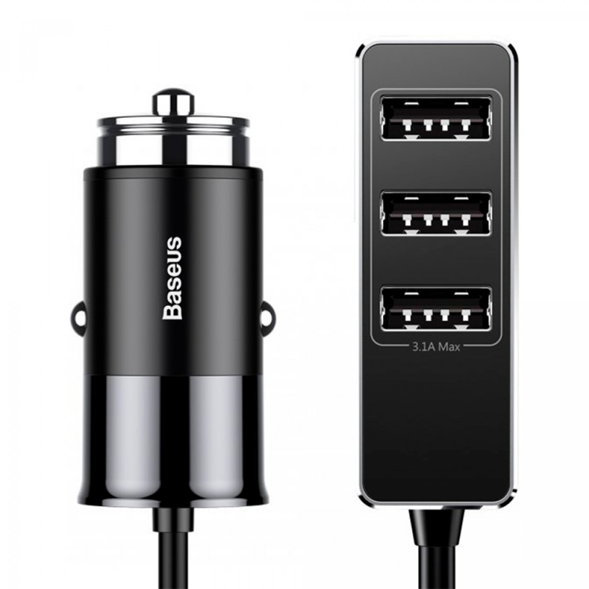 CCTON-01 - Baseus Enjoy Together Four Interfaces Output Patulous Car Charger 5.5A