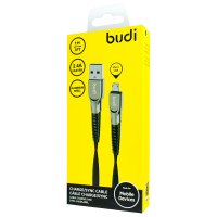 DC213M10B - USB-кабель Budi Micro in cloth 1m, 2.4A Faster, Aluminum shell / M8J180M - USB-кабель Budi Micro USB in cloth 1m + №3077