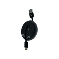 M8J517 - 3in1 Retractable magnetic cable,1m, 3A Faster
