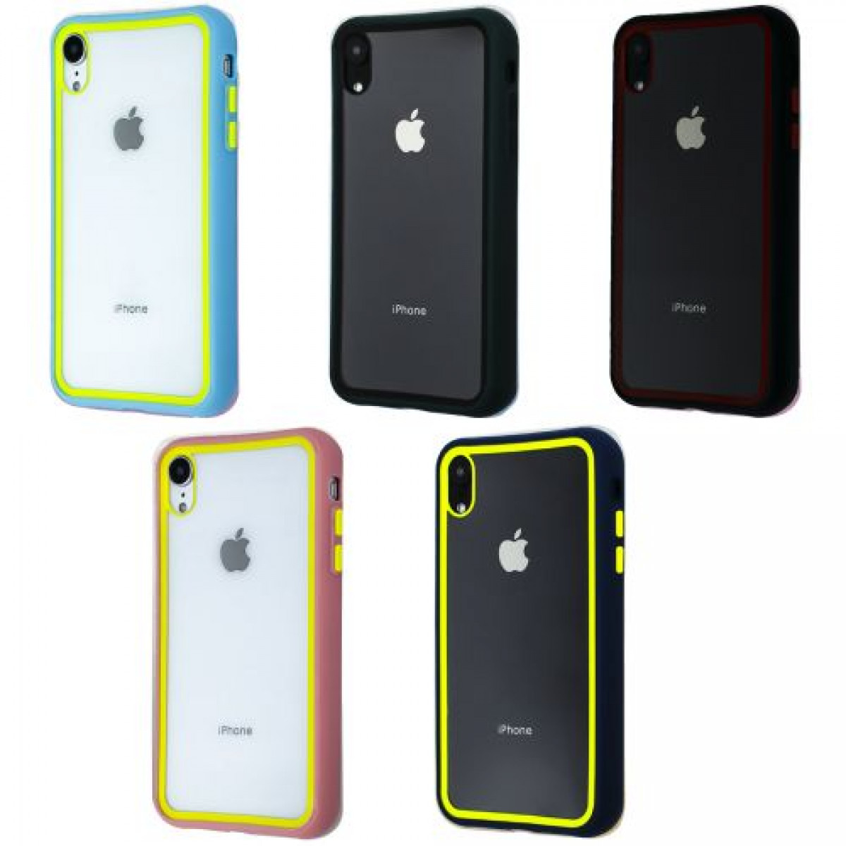 Clear Case Contrast Color Bumper iPhone XR