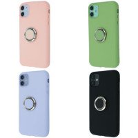 Silicone Cover With Ring Iphone 11 / Чехлы - iPhone 11 + №1399