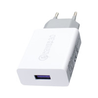 Quick Charge Adapter 1 USB,18 W, Output 3.0 A LDO-A04