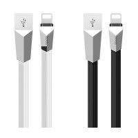 X4 Zinc Alloy rhombus lightning Charging Cable 1.2m / X37 Cool power charging data cable 1m for Lightning + №1932