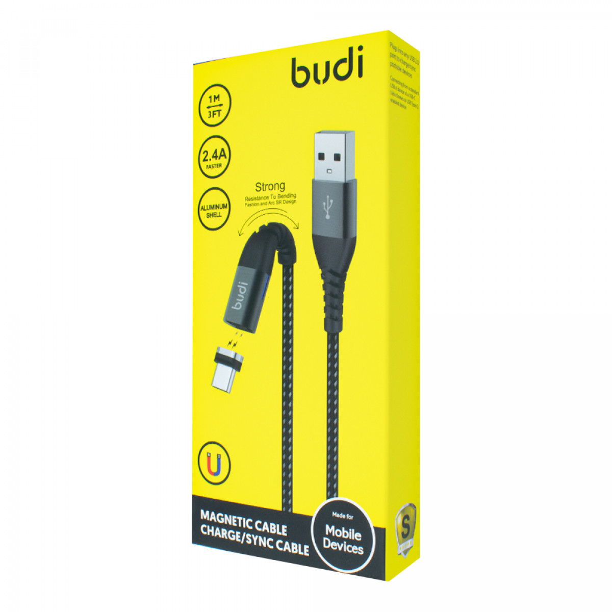 M8J177T - USB-кабель Budi Magnetic Type-C 1m