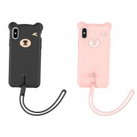 Baseus Bear Silicone Case For Apple iPhone XS Max / Товари по акції+ №3920 + UAX Baseus Bear Silicone Case For Apple iPhone XS Max / Товари по акції + №3920