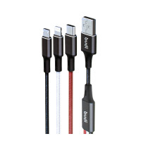 DC203A2 - 3in1 Charge Cable 1m, Aluminum Shell