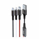 DC203A2 - 3in1 Charge Cable 1m, Aluminum Shell