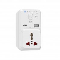 M8J313E - Timer Home Charger Budi 2 USB 2.4A with stand / M8J305E - Home Charger Budi 2 USB 2.4A with stand + №3037