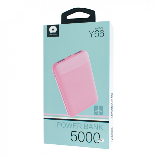 WUW Colourful Power Bank 5000 mAh Y66