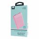 WUW Colourful Power Bank 5000 mAh Y66