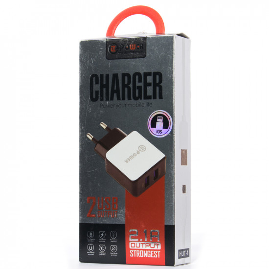 СЗУ QLT-POWER HUT-1 Lightning, 2 USB