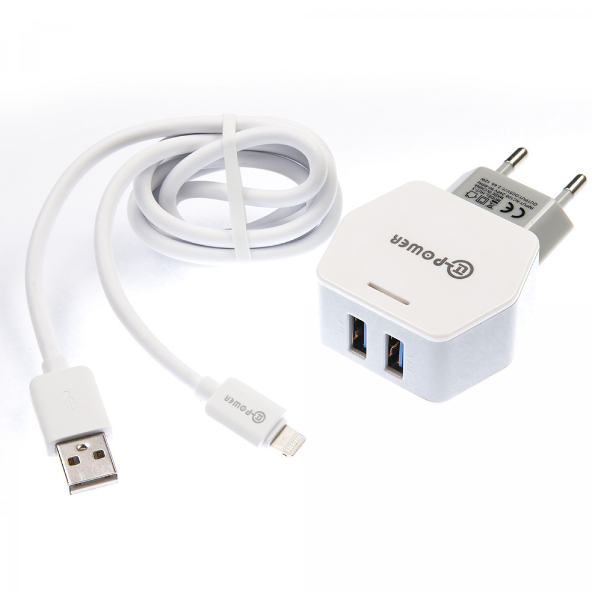 СЗУ QLT-POWER HUT-3 Lightning, 2 USB