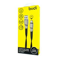 M8J213T - Budi Type-C to USB Braided Cable 3A, PD 1m / DC210PD - Budi USB Cable Type C to Lightning 1m 3A + №3062