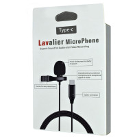 Микрофон мини с кабелем Type-C JH-042 / Кабелі / Перехідники + №503