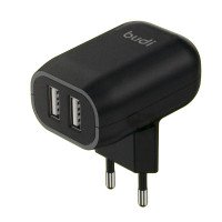 AC339E - Budi Home Charger 12W 2 USB / Зарядні пристрої + №3042