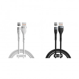 CATXC-M02 - Baseus Zinc Magnetic Safe Fast Charging Data Cable USB to Type-C 3A 1m / Різниця між звичайною та швидкою зарядкою в кабелях та адаптерах + №3251