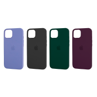 Leather Case with MagSafe iPhone 13 / Цветные однотонные + №3672