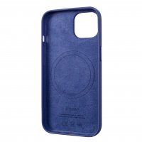 Leather Case with MagSafe iPhone 13 / Кольорові однотонні + №3672