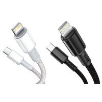 CATLGD-02 - Baseus High Density Braided Fast Charging Data Cable Type-C to iP PD 20W 1m / CATLWJ-01 - Baseus Tungsten Gold Fast Charging Data Cable Type-C to iP PD 20W 1m + №3292