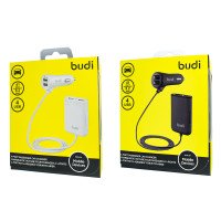 M8J068 - Car charger Budi 4 USB 1.8m 7.2A / CCYS-C01 - Baseus Circular Metal PPS Quick Charger Car Charger 30W(Support VOOC) + №3030