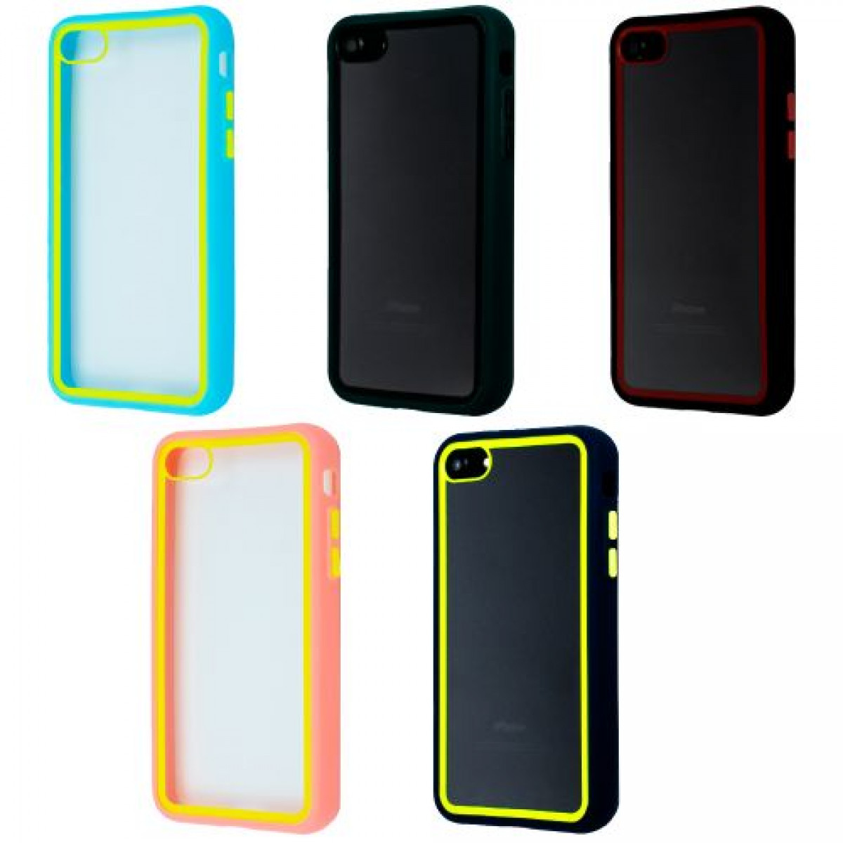 Clear Case Contrast Color Bumper iPhone 7/8