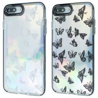 TPU Gradient Case Butterfly Apple Iphone 7/8 Plus / Для телефонів + №1155