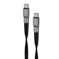 DC213TT10B - USB-кабель Budi Type-C to Type-C in cloth 1m , PD 65W, Aluminum shell