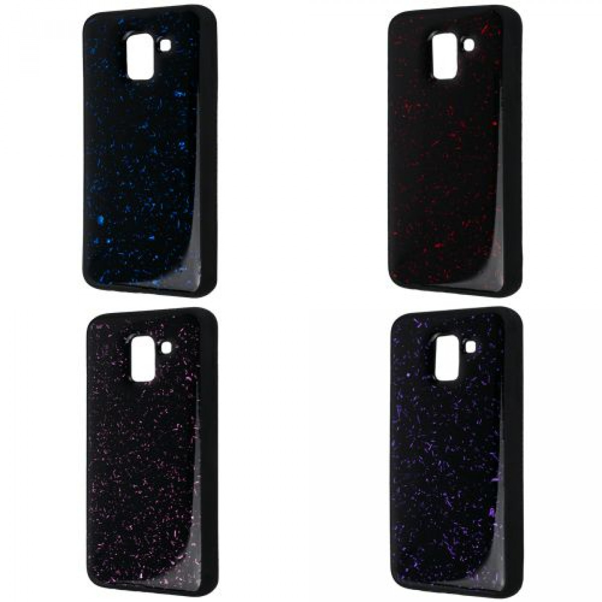 Confetti Black TPU Case Samsung J6