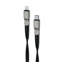 DC213TL10B - USB-кабель Budi Lightning to Type-C in cloth 1m, 20W Faster, Aluminum shell / Ви дивились + №979