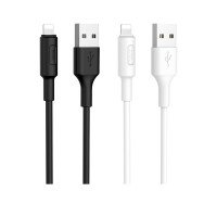 X25 Soarer charging data cable 1m for lightning / USB Cable QLT-Power XUD-3, Lightning + №1933