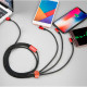 CAMLT-WZ09 - Baseus MVP 3-in-1 Mobile game Cable USB For M+L+T 3.5A 1.2M