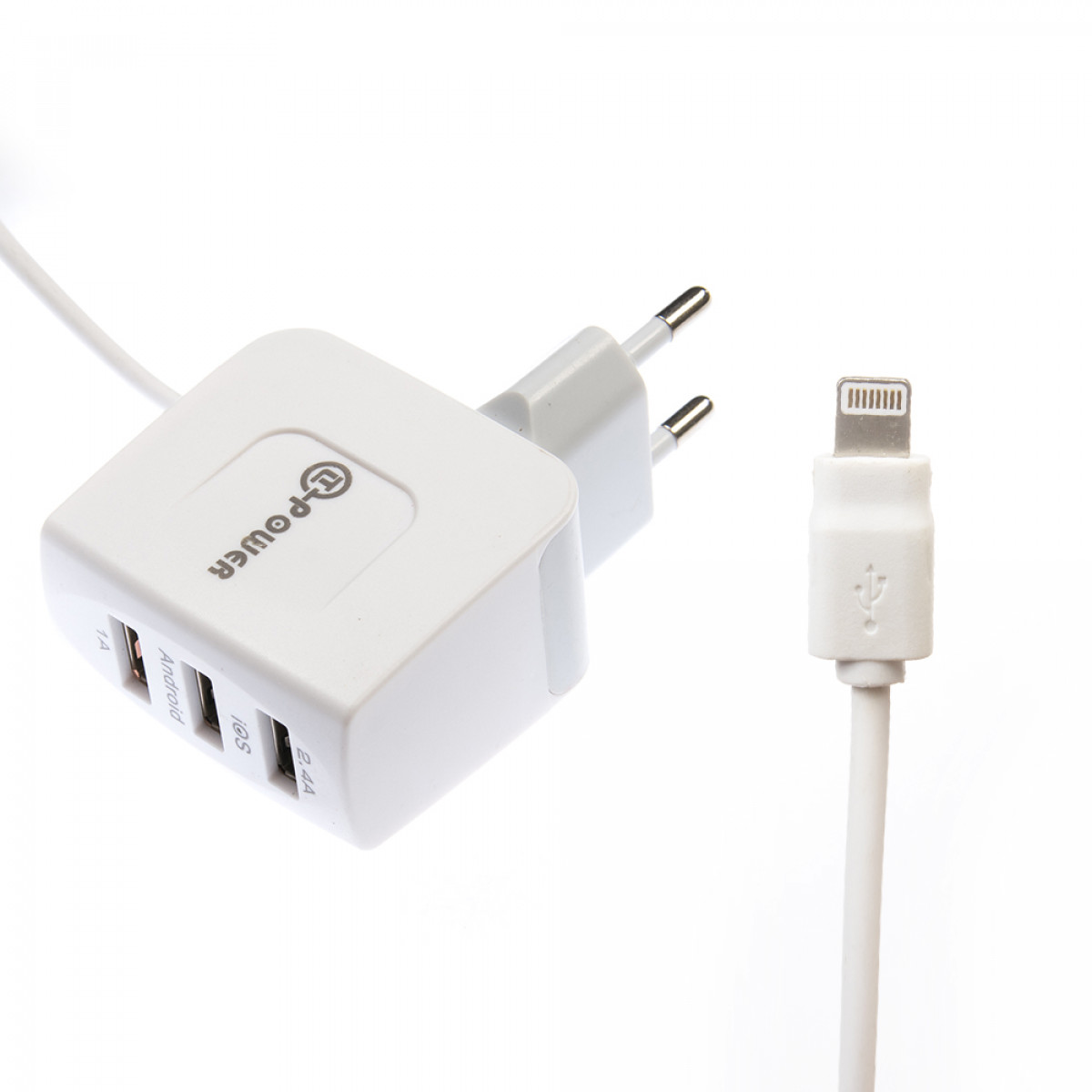 СЗУ QLT-POWER HXUS-1 Lightning, 3 USB