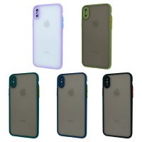 Totu Colour Matt Case for Apple iPhone X/XS / Прозрачные + №1203