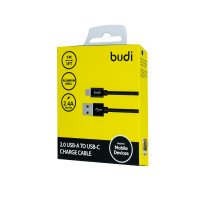 M8J180T - USB-кабель Budi Type-C in cloth 1m / M8J198L - USB-кабель Budi Lightning in cloth 1m + №3058