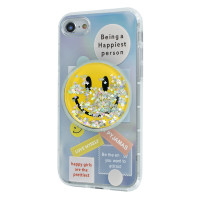 TPU Gradient Smile Popsockets Case Apple Iphone 7/8 / Принт + №1148